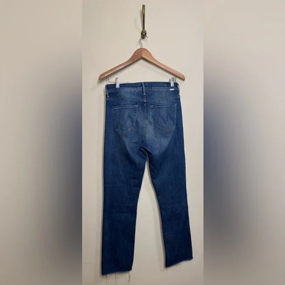 MOTHER High Waisted Rascal Ankle Fray Jeans In Wattcha got cookin’ - Picture 6 of 9